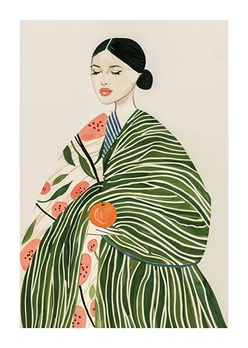 Poster Graceful In Green