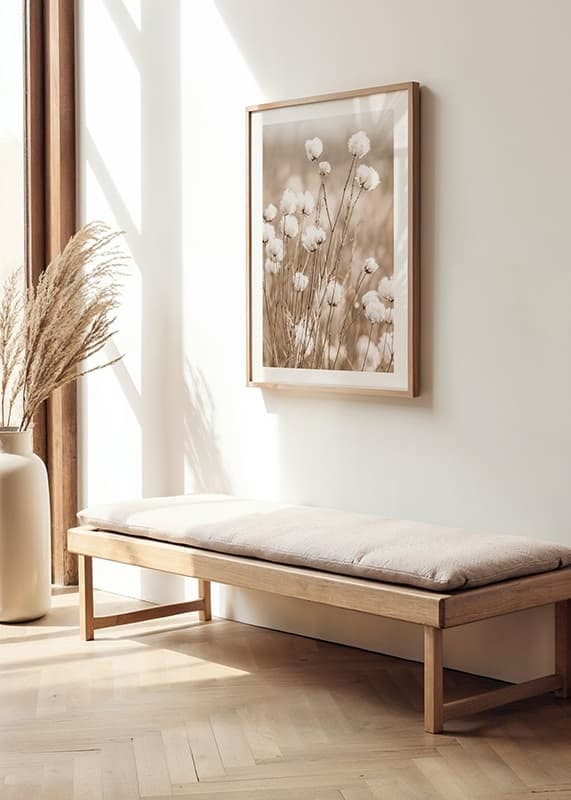 Poster med bomull och natur-12