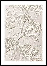 Poster with botanical texture-0