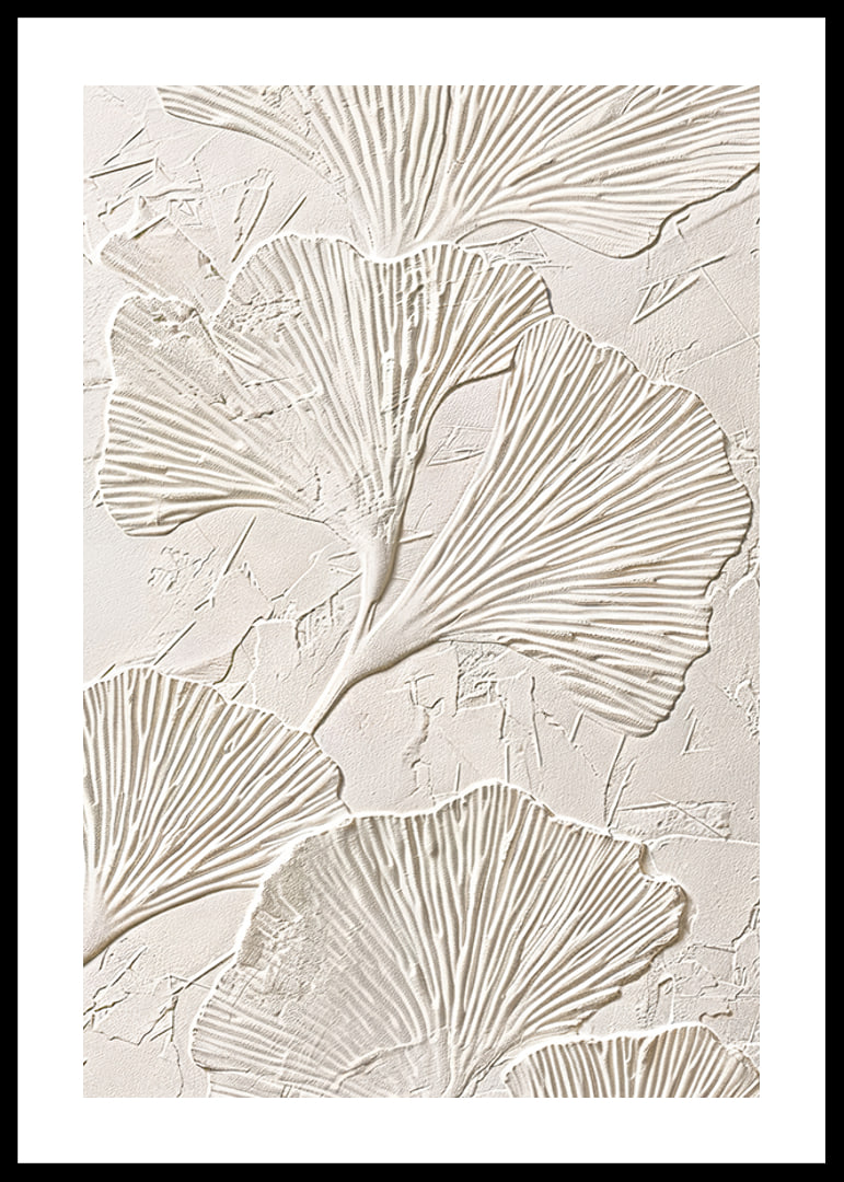 Poster with botanical texture-12