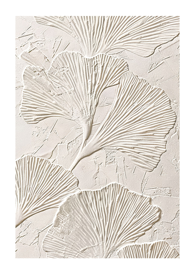 Poster with botanical texture-12