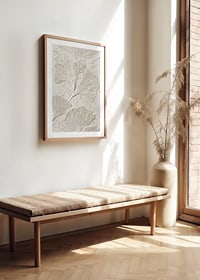 Poster with botanical texture-8