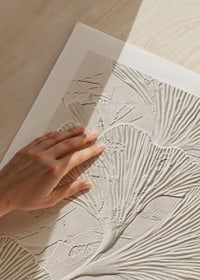Poster with botanical texture-9