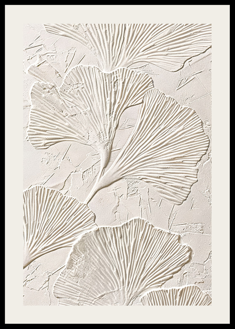 Poster with botanical texture-12