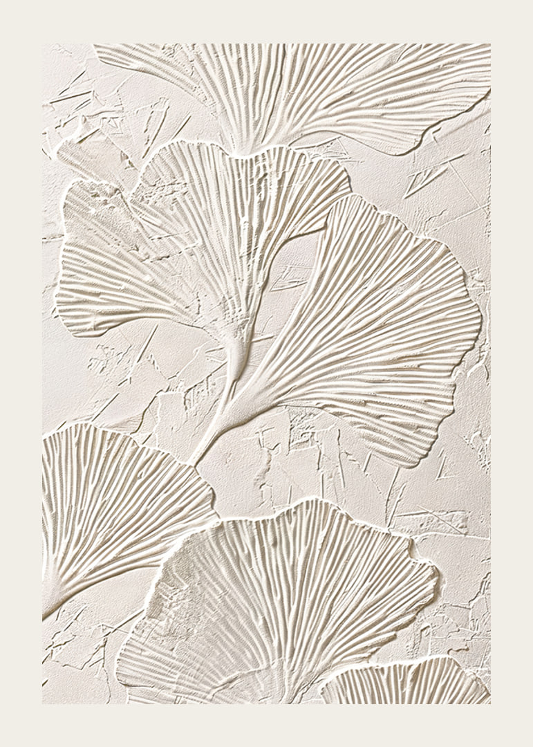 Poster with botanical texture-12