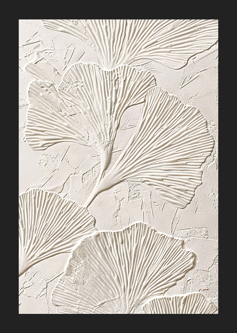 Poster with botanical texture-12
