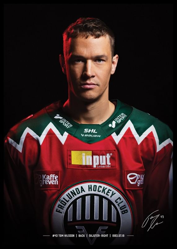 Tom Nilsson #43 Frölunda HC 2024/2025-12