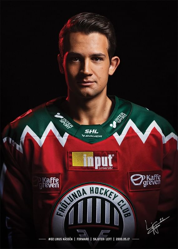 Linus Nässén #22 Frölunda HC 2024/2025-12