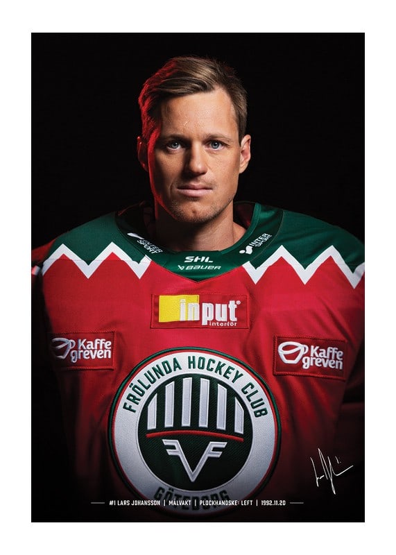 Poster Lars Johansson #1 Frölunda HC 2024/2025