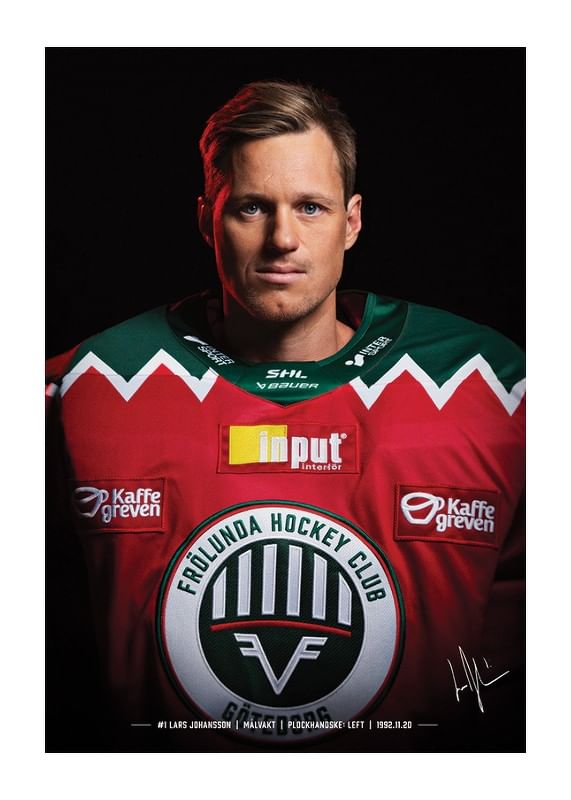 Poster Lars Johansson #1 Frölunda HC 2024/2025