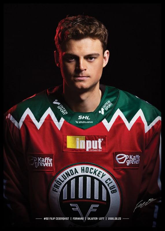 Filip Cederqvist #92 Frölunda HC 2024/2025-12