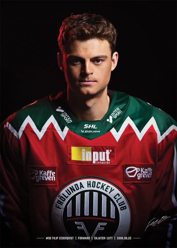 Filip Cederqvist #92 Frölunda HC 2024/2025-12