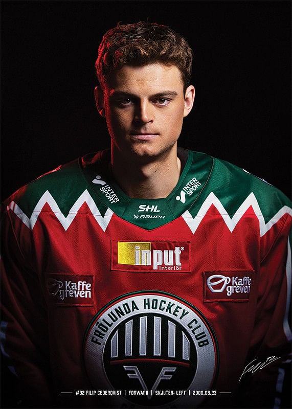Filip Cederqvist #92 Frölunda HC 2024/2025-12