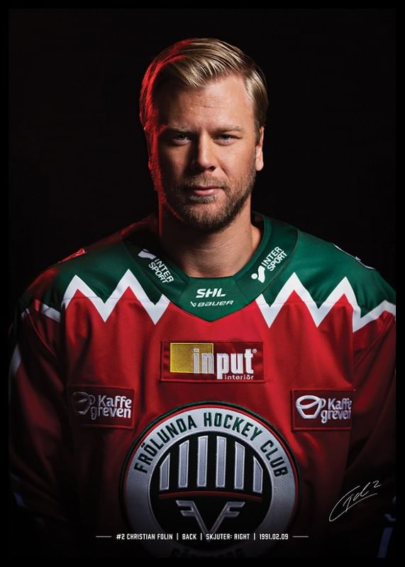 Christian Folin #2 Frölunda HC 2024/2025-12