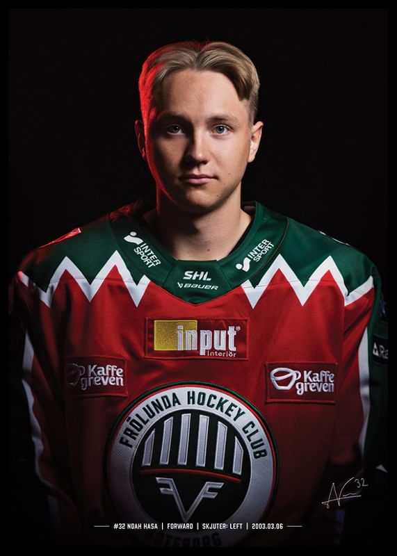 Noah Hasa #32 Frölunda HC 2024/2025-12