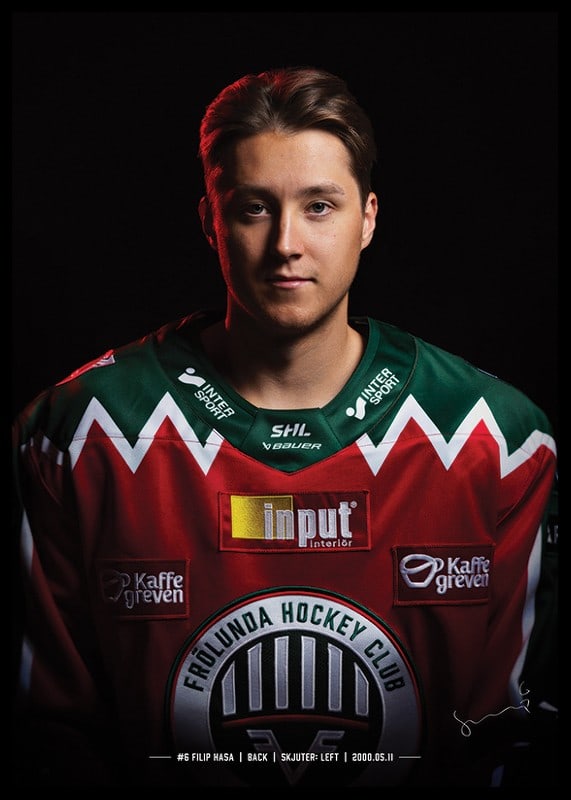 Filip Hasa #6 Frölunda HC 2024/2025-12