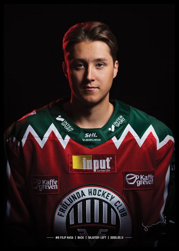 Filip Hasa #6 Frölunda HC 2024/2025-12