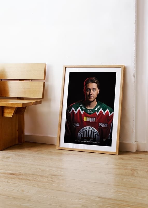 Poster Filip Hasa #6 Frölunda HC 2024/2025 crossfade