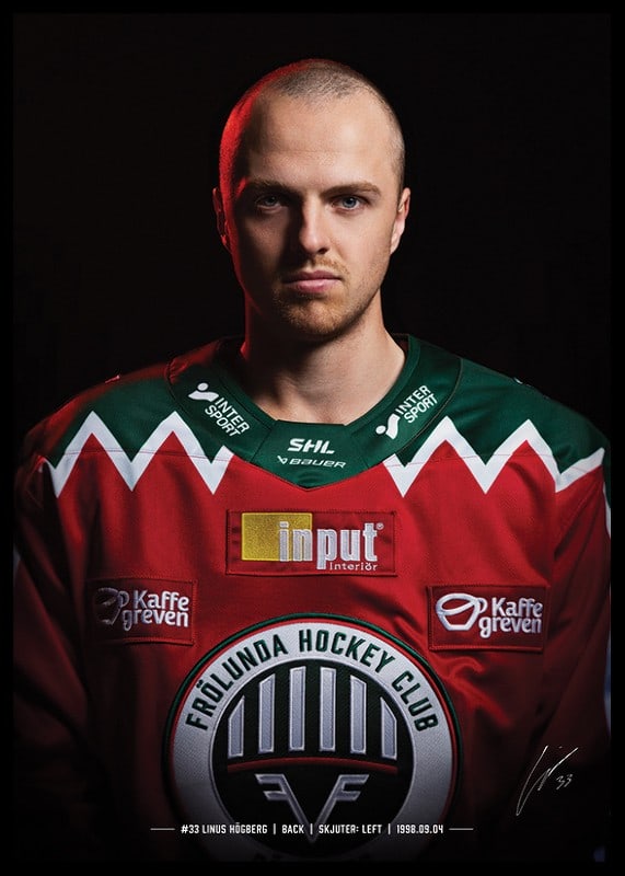 Linus Högberg #33 Frölunda HC 2024/2025-12