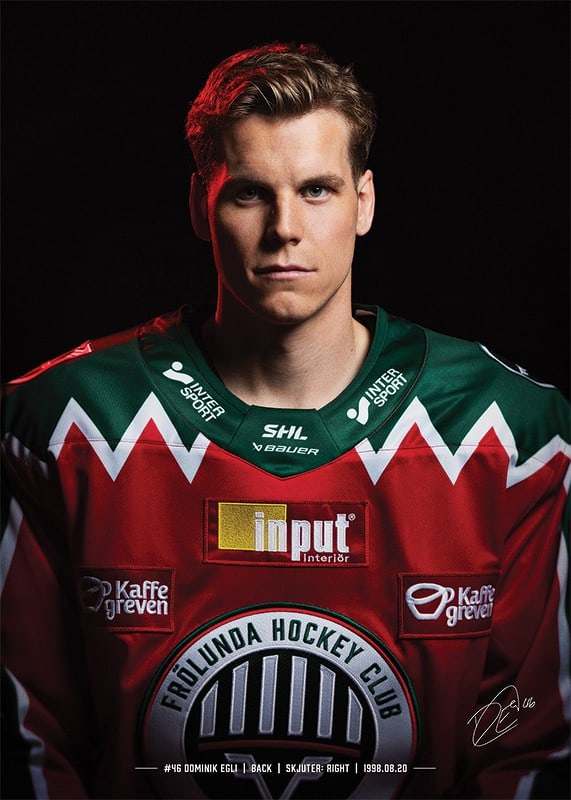 Dominik Egli #46 Frölunda HC 2024/2025-12