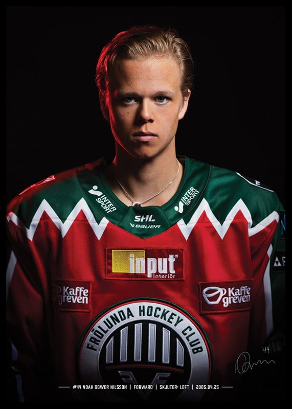 Noah Dower Nilsson #44 Frölunda HC 2024/2025-12