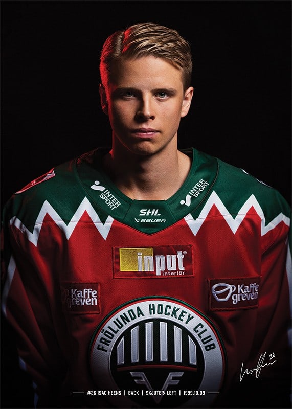 Isac Heens #26 Frölunda HC 2024/2025-12