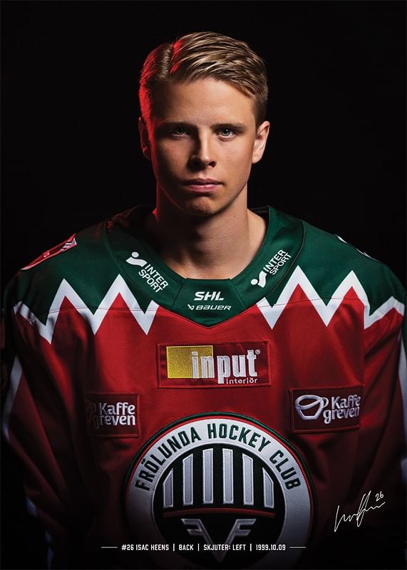 Isac Heens #26 Frölunda HC 2024/2025-12
