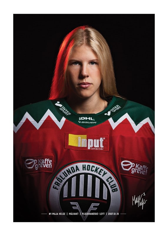 Poster Maja Helge #1 Frölunda HC 2024/2025