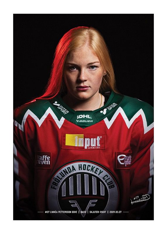 Poster Linnéa Pettersson Dove #27 Frölunda HC 2024/2025