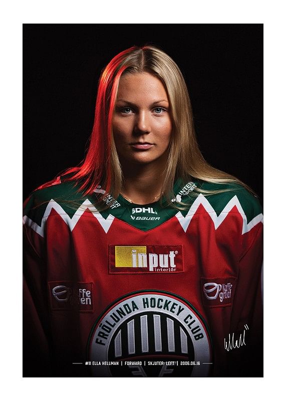 Poster Ella Hellman #11 Frölunda HC 2024/2025
