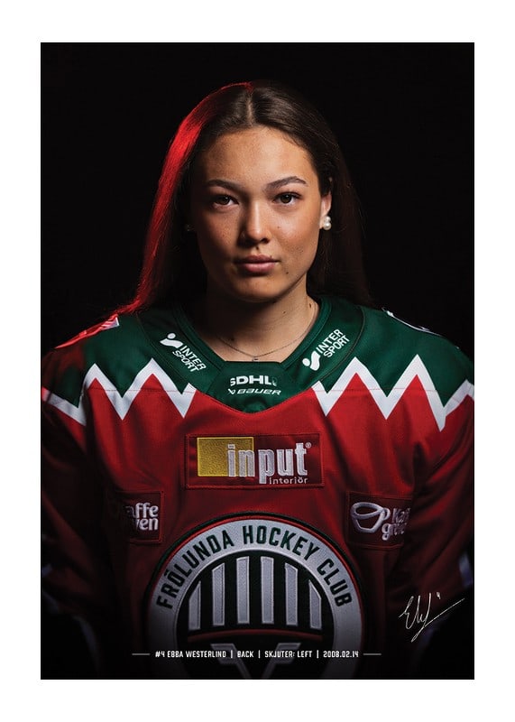 Poster Ebba Westerlind #4 Frölunda HC 2024/2025