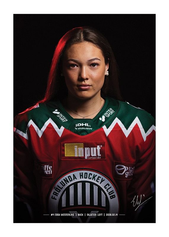 Poster Ebba Westerlind #4 Frölunda HC 2024/2025