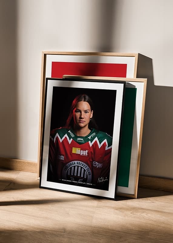 Poster Alva Johnsson #9 Frölunda HC 2024/2025 crossfade