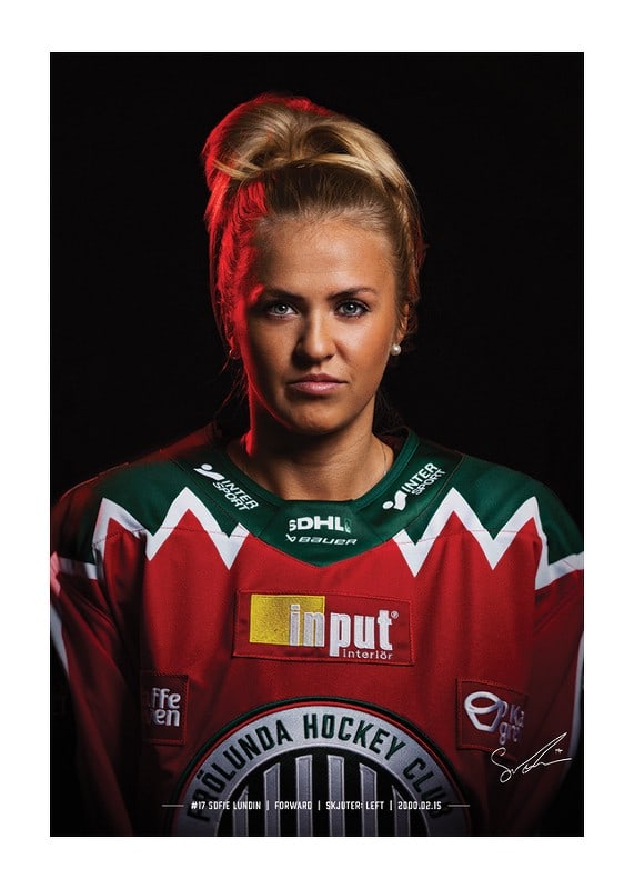 Poster Sofie Lundin #17 Frölunda HC 2024/2025