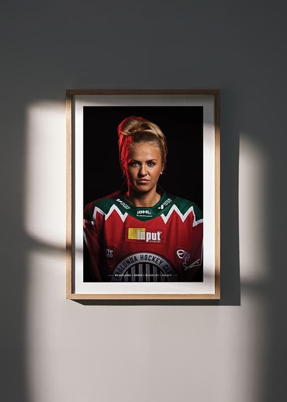 Poster Sofie Lundin #17 Frölunda HC 2024/2025 crossfade