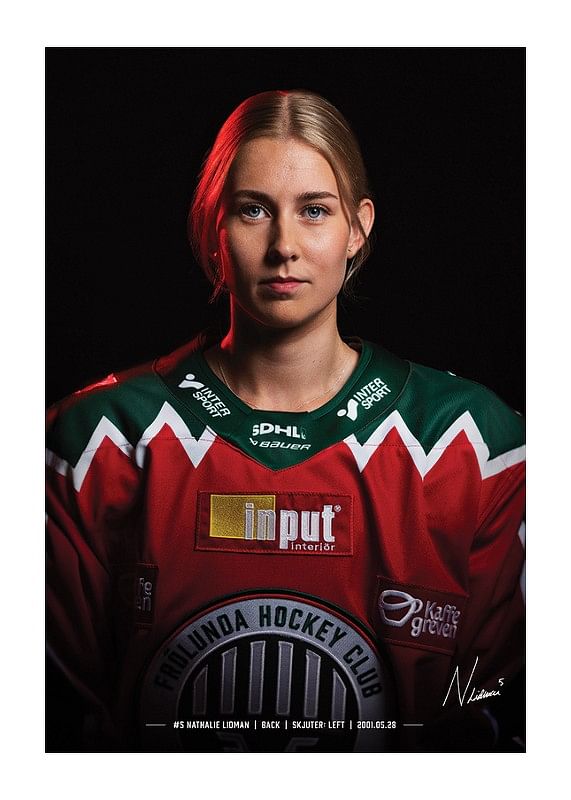 Poster Nathalie Lidman #5 Frölunda HC 2024/2025