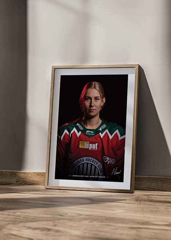 Poster Nathalie Lidman #5 Frölunda HC 2024/2025 crossfade