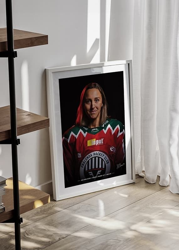 Poster Hanna Olsson #26 Frölunda HC 2024/2025 crossfade
