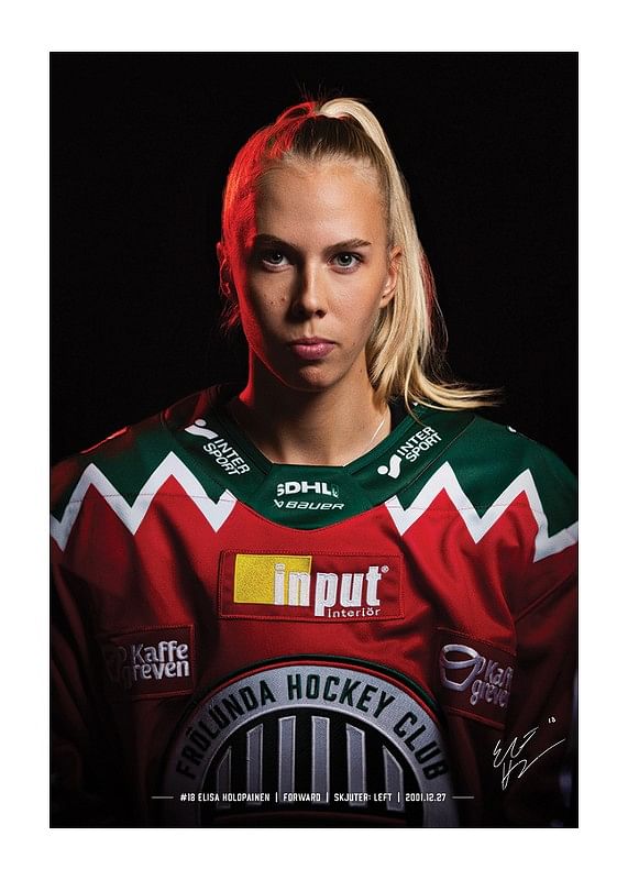 Poster Elisa Holopainen #18 Frölunda HC 2024/2025