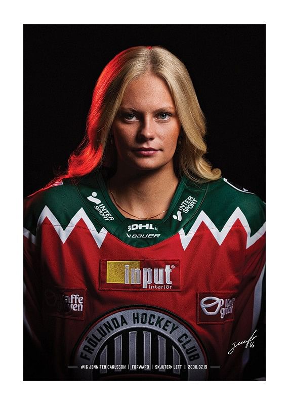 Poster Jennifer Carlsson #16 Frölunda HC 2024/2025