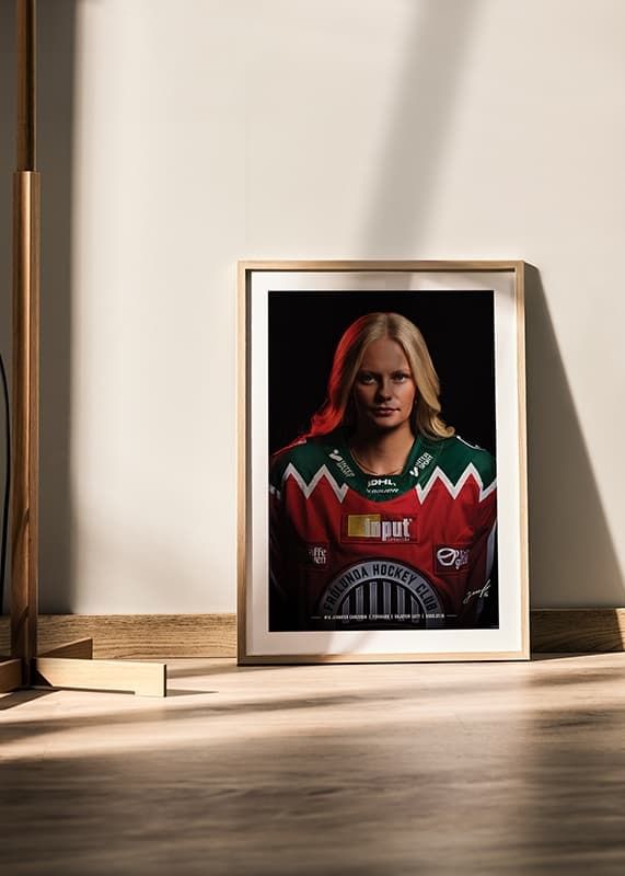 Poster Jennifer Carlsson #16 Frölunda HC 2024/2025 crossfade