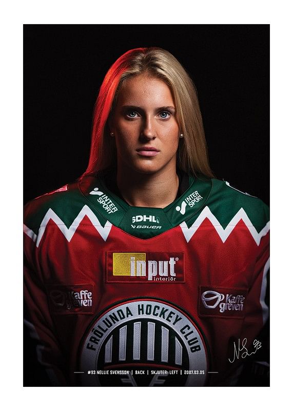 Poster Nellie Svensson #93 Frölunda HC 2024/2025