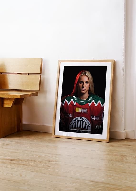 Poster Nellie Svensson #93 Frölunda HC 2024/2025 crossfade