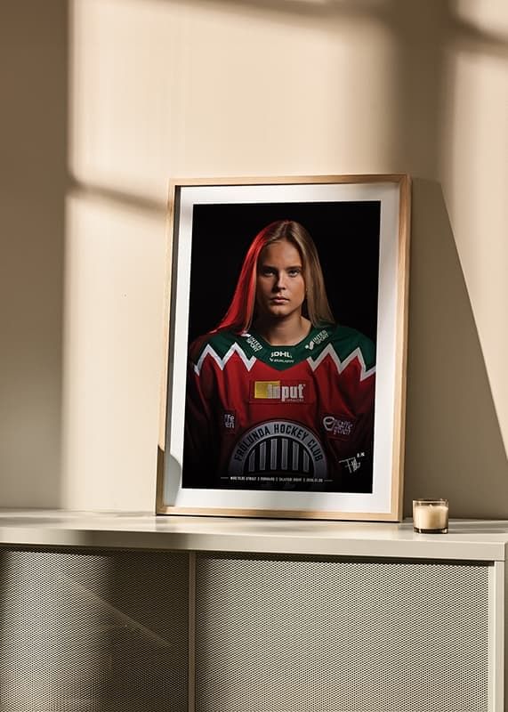 Poster Tilde Utbult #88 Frölunda HC 2024/2025 crossfade