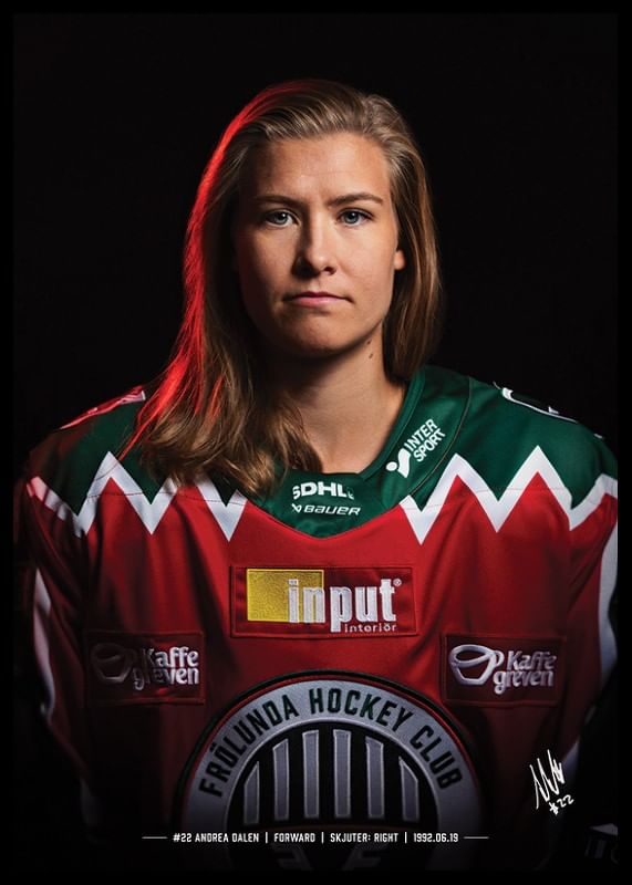 Andrea Dalen #22 Frölunda HC 2024/2025-12