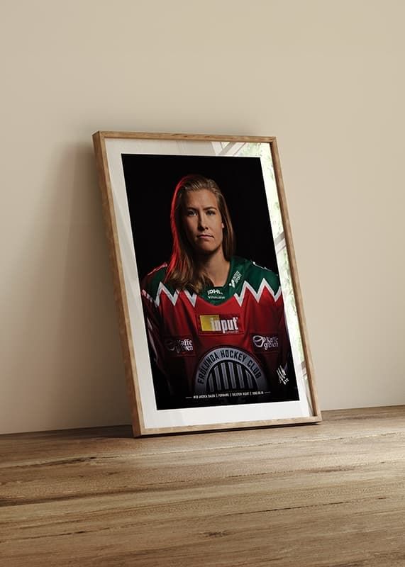 Poster Andrea Dalen #22 Frölunda HC 2024/2025 crossfade