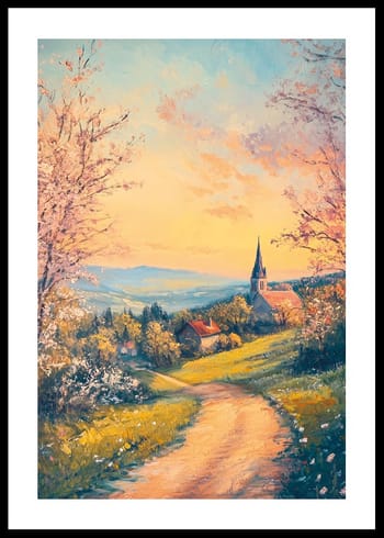 Poster Golden Hour In The Village