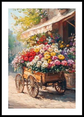 Poster Blooming Cart Of Joy