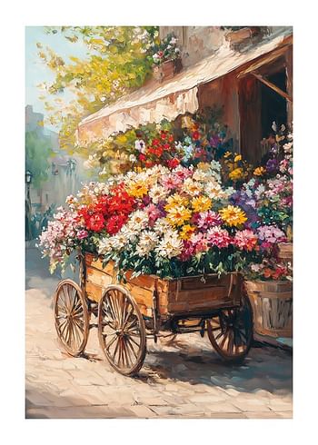 Poster Blooming Cart Of Joy