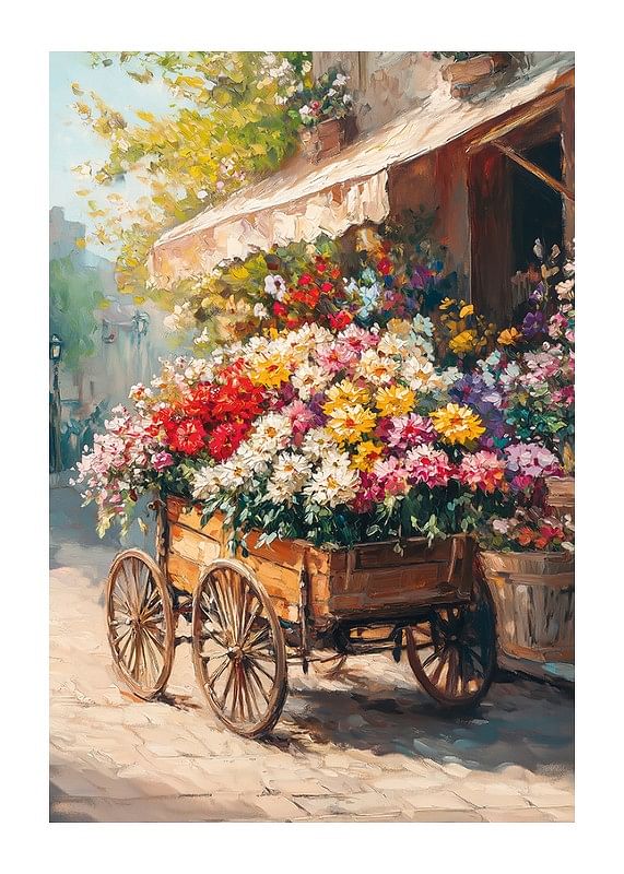 Poster Blooming Cart Of Joy